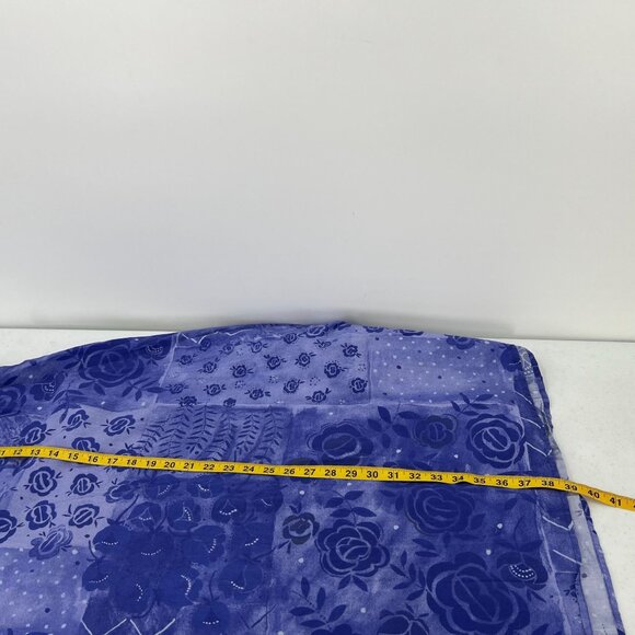 Gudrun Sjoden S Small Blue Artsy Lagenlook Dress Tonal Floral Cotton Tank - Picture 7 of 10